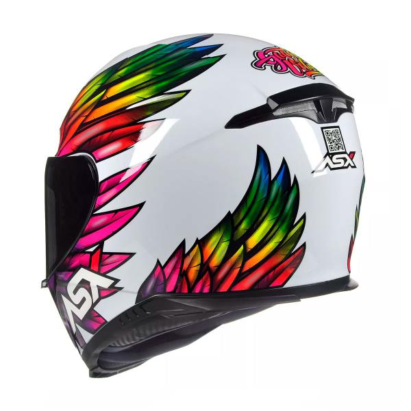 Imagem de Capacete asx eagle vibes brilho branco color