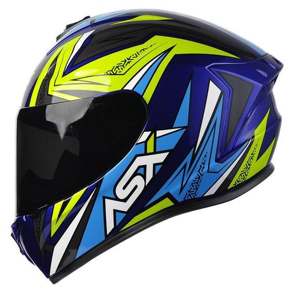 Imagem de Capacete Asx Moto Vector Azul Masculino Feminino Esportivo