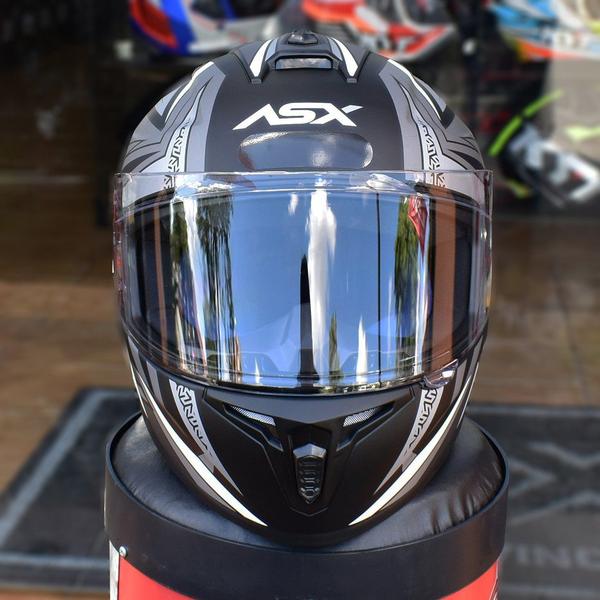 Imagem de Capacete Asx Moto Vector Preto Masculino Feminino Esportivo