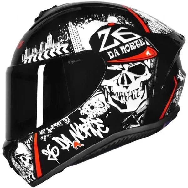 Imagem de Capacete Axxis Draken 26 da Norte Black/Red Brilho