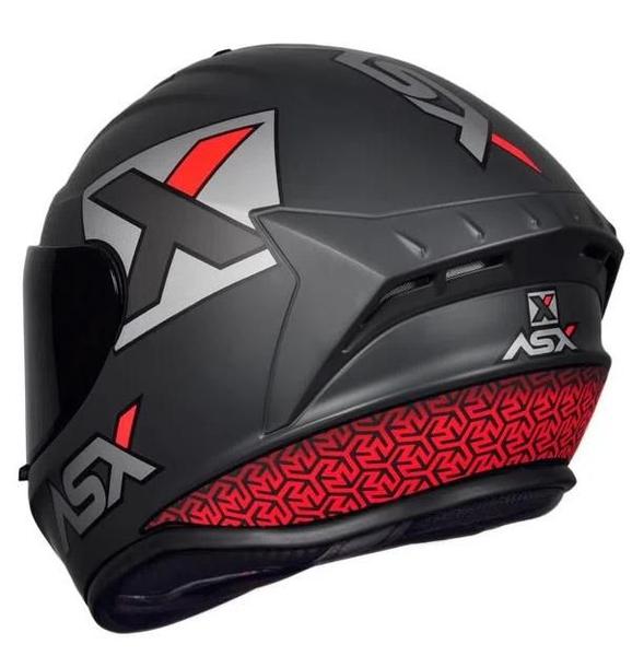 Imagem de Capacete Axxis Draken Asx Concept Matte -Cinza/vermelho