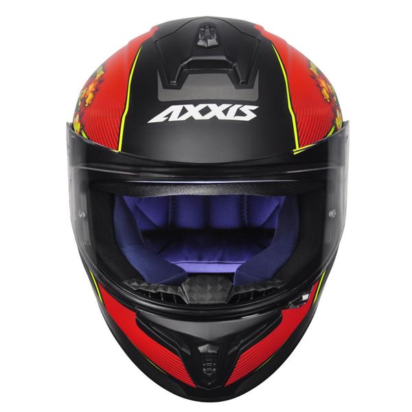 Imagem de Capacete Axxis Draken Bomb Matt Preto Vermelho