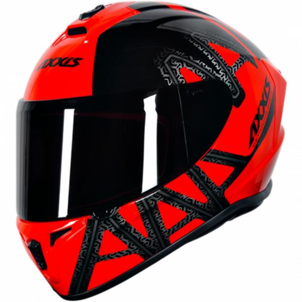 Imagem de Capacete Axxis Draken Dekers Red/Black Brilho