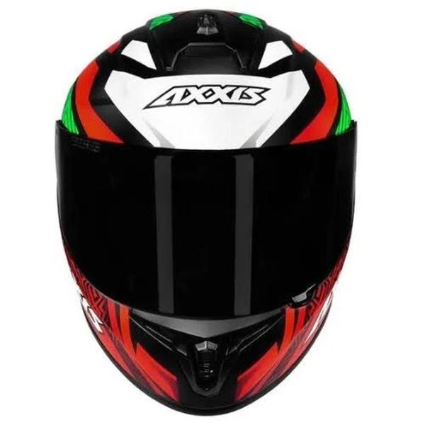 Imagem de Capacete Axxis Draken Tracer Black/Red/Green Fosco