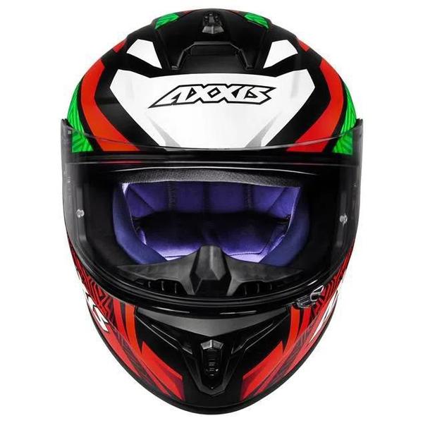 Imagem de Capacete Axxis Draken Tracer Matte Preto/Vermelho - 60 (G)