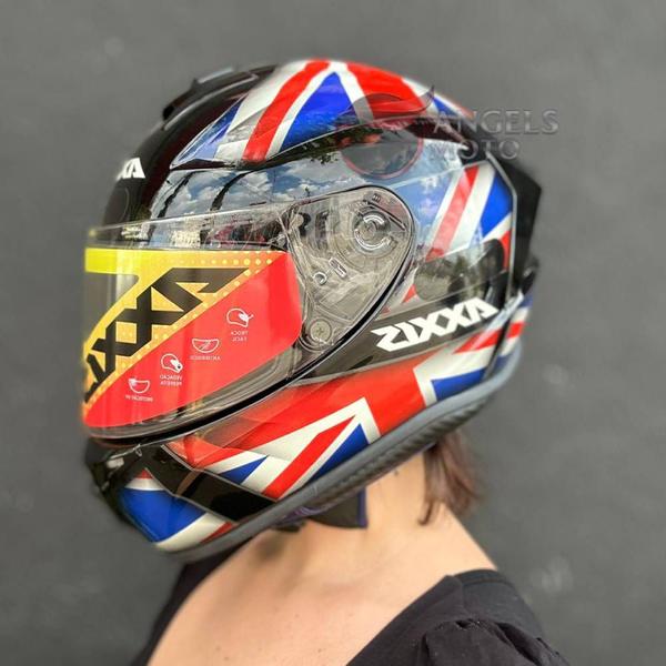 Imagem de Capacete Axxis Draken UK Gloss Black/Red/Blue