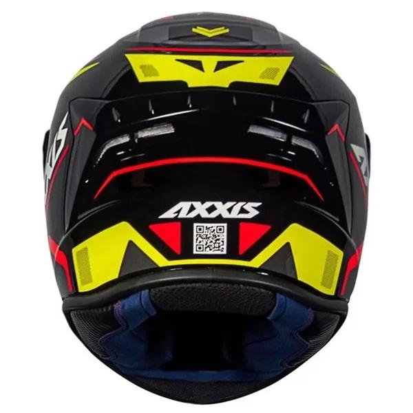 Imagem de Capacete Axxis Draken Wind Black/Yellow/Red Brilho