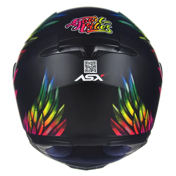 Imagem de Capacete Axxis Eagle ASX Vibes Preto Fosco Mais Viseira Fumê