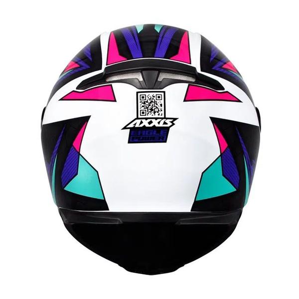 Imagem de Capacete Axxis Eagle Power Gloss White Purple Tifany