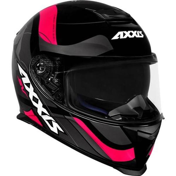 Imagem de Capacete Axxis Eagle Smart Preto/Cinza/Rosa Brilho