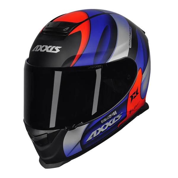 Imagem de Capacete Axxis Eagle Tecno Matt Black Red Blue