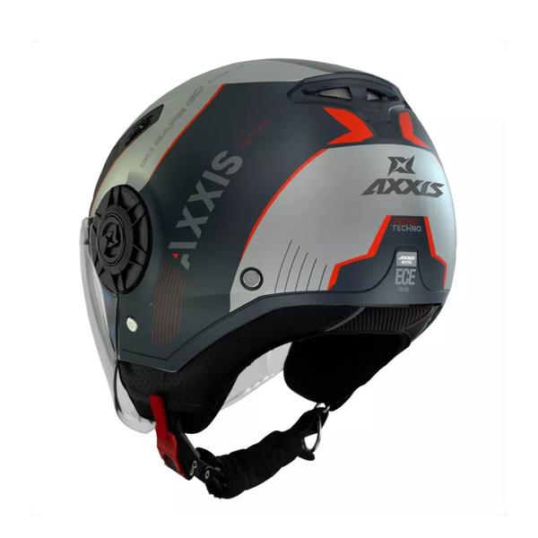 Imagem de Capacete Axxis Importado Espanha Original Aberto Metro S TECHNO B2 Cinza