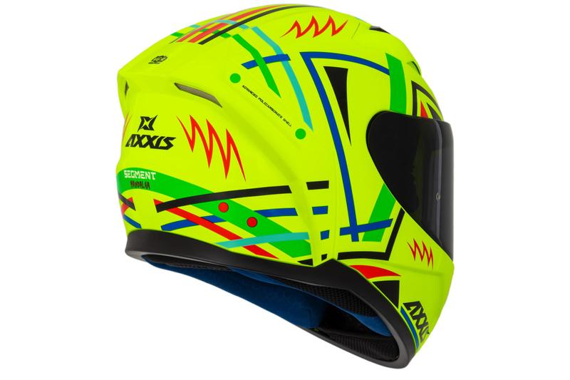 Imagem de Capacete Axxis Importado Espanha Original Segment mandala amarelo neon