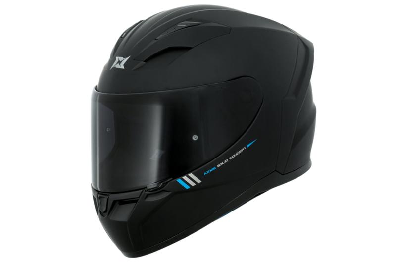 Imagem de Capacete Axxis Segment Solid Preto Fosco Esportivo Moto Motociclista