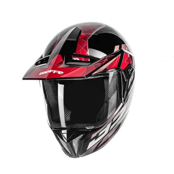 Imagem de Capacete Bieffe 3 Sport 30 Anos Masculino Preto Vermelho