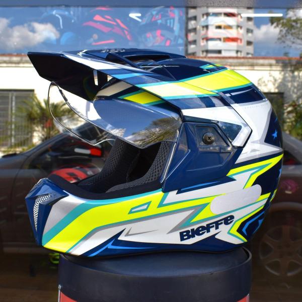 Imagem de Capacete Bieffe 3 Sport Moto AZV50 Masculino Pala Amarelo