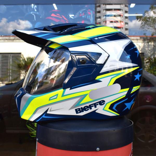 Imagem de Capacete Bieffe 3 Sport Moto AZV50 Masculino Pala Amarelo