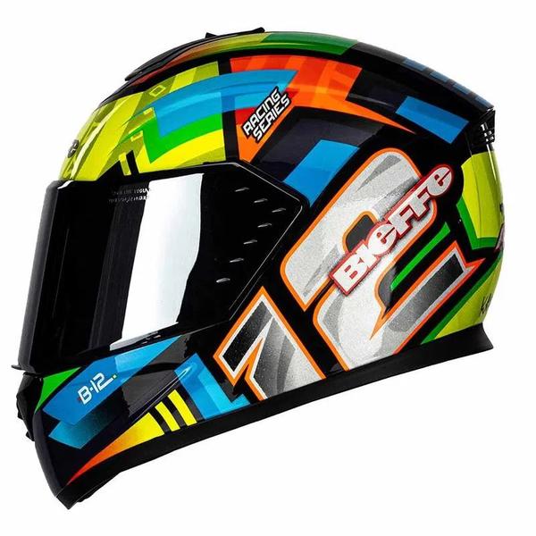 Imagem de  capacete bieffe b-12 aragon preto/color