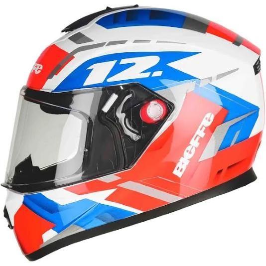 Imagem de Capacete Bieffe B-12 Bitwelve Branco / Vermelho