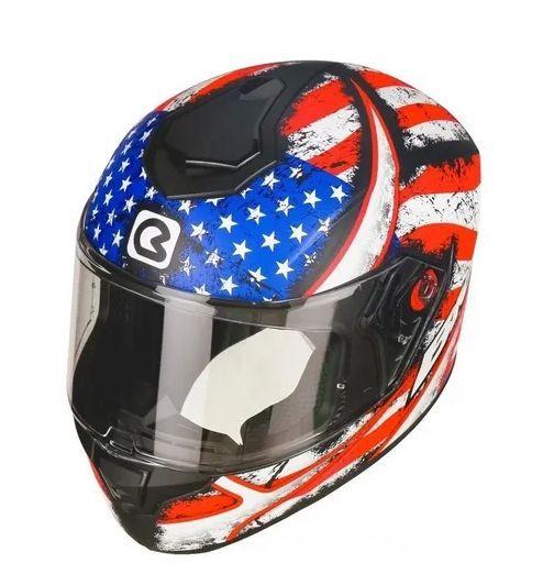 Imagem de Capacete Bieffe B-12 Usa Smart Trip Vermelho/ Azul Fosco 58