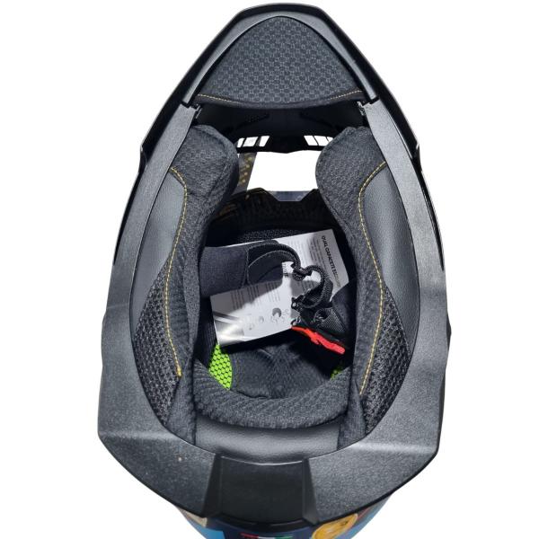 Imagem de Capacete Bieffe B-Trail Conquest Azul Fosco C/ Óculos Solar