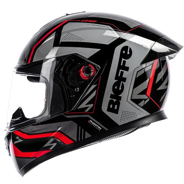 Imagem de Capacete Bieffe B12 Phanton Esportivo Preto Moto Aerofolio