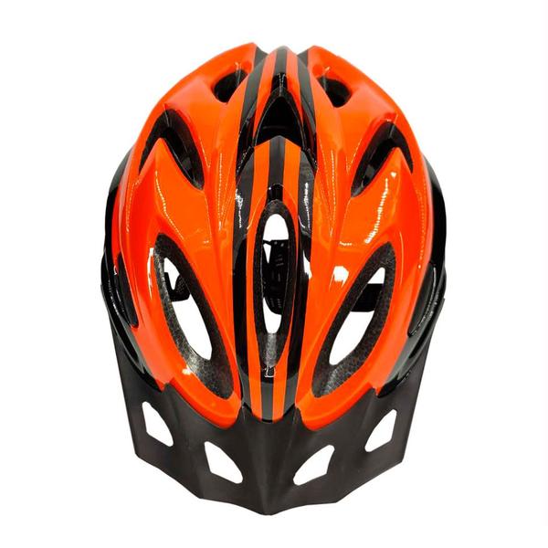 Imagem de Capacete Bike Ciclismo Com Led + Garrafa Térmica + Suporte + Par De Sinalizador