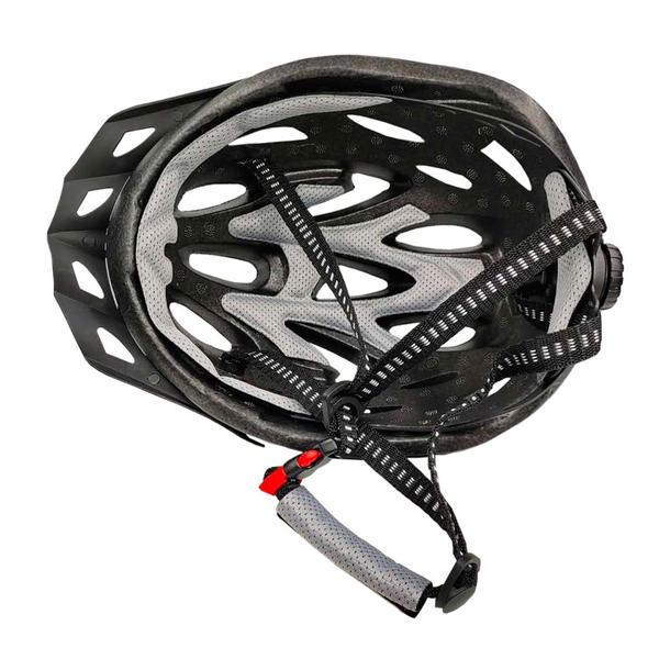 Imagem de Capacete Bike Ciclismo Com Led + Garrafa Térmica + Suporte + Par De Sinalizador