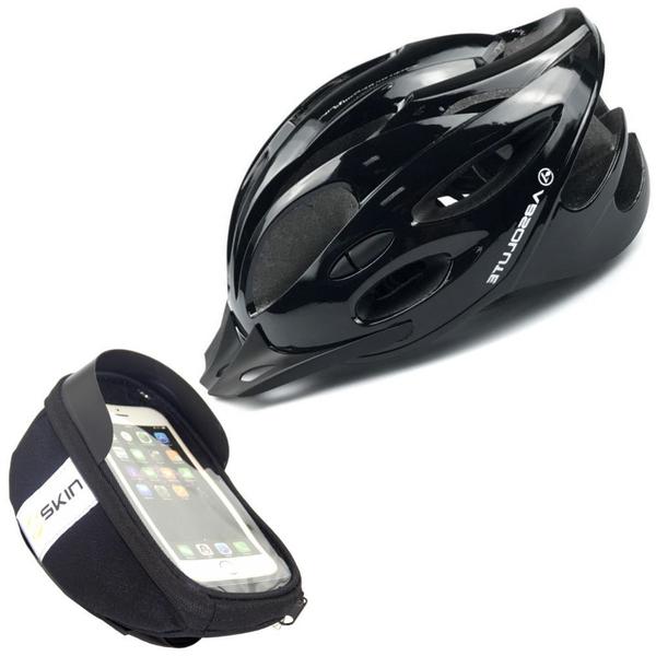 Imagem de Capacete Bike Ciclismo Tsw Adulto Tamanho Regulável + Porta Celular e Acessórios