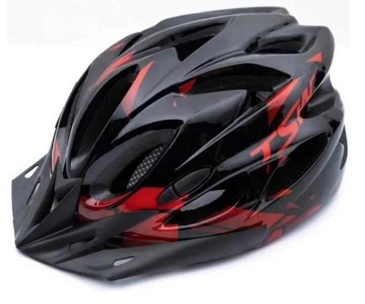 Imagem de Capacete Bike Ciclismo Tsw Adulto Tamanho Regulável + Porta Celular e Acessórios