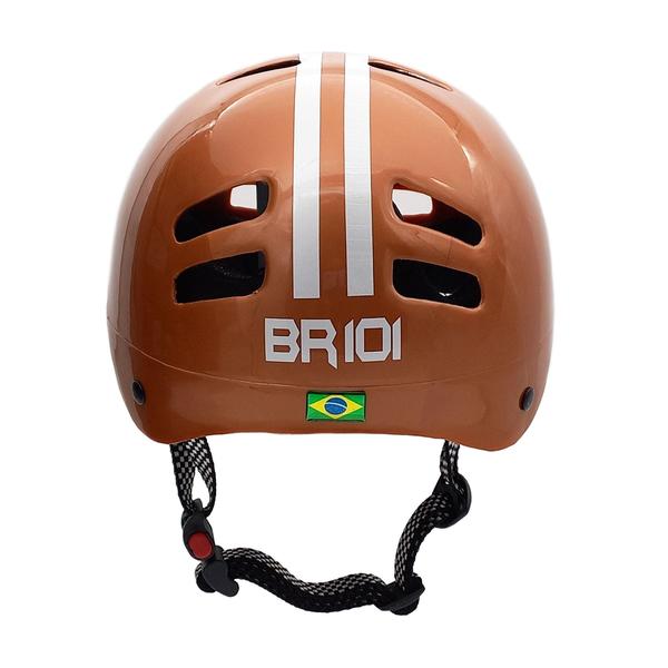 Imagem de Capacete Br 101 Urbano Profissional Dourado Vision Fume Pp