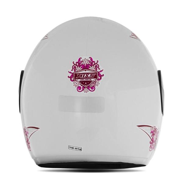 Imagem de Capacete Branco Moto Fechado Mixs Start For Girls Pro Tork Tam.60