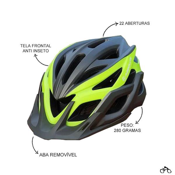 Imagem de Capacete Ciclismo Absolute Wild Flash Pisca Led Usb Bicicleta Mtb Speed