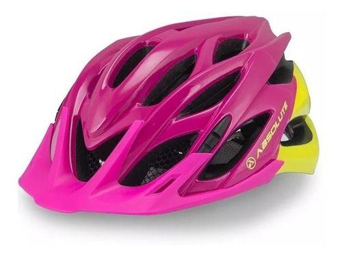 Imagem de Capacete Ciclismo Bike Absolute Wild Mia Led Pisca Viseira