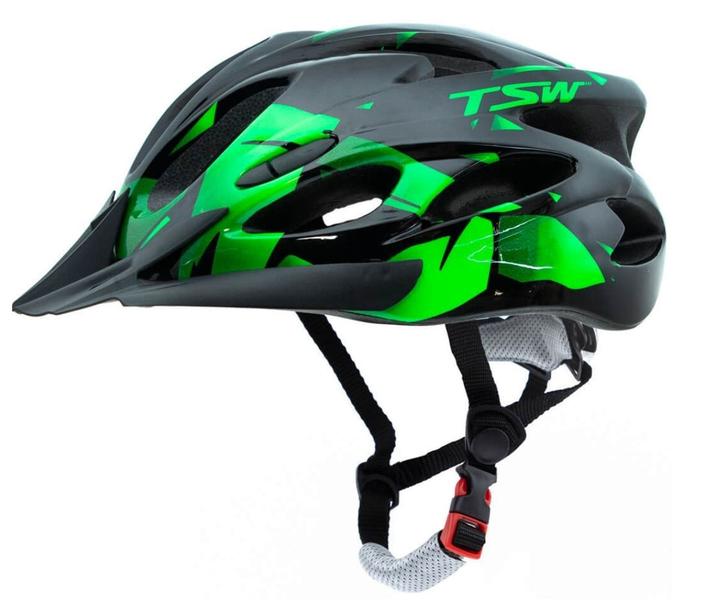 Imagem de Capacete Ciclismo Bike + Garrafa Térmica + Suporte + Pisca + Óculos + Par De Luvas