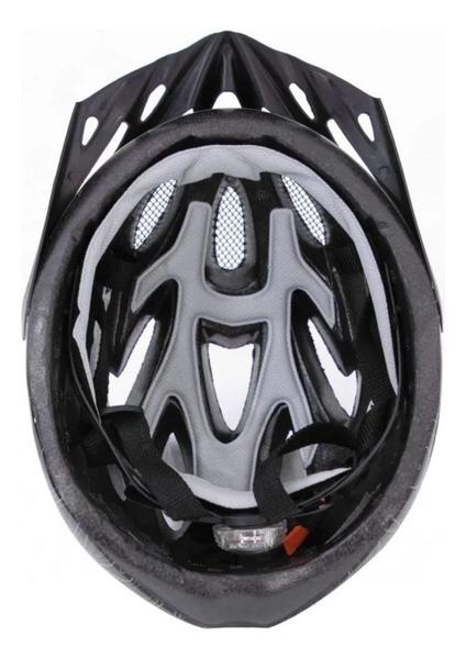 Imagem de Capacete Ciclismo Bike + Porta Objetos + Suporte + Pisca + Óculos + Par De Luvas