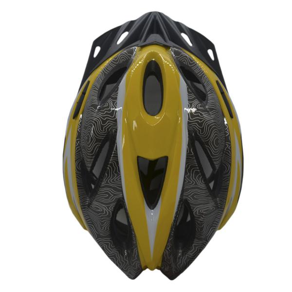 Imagem de Capacete Ciclismo Element DG-041 C/ Led Adulto Grande Amarel