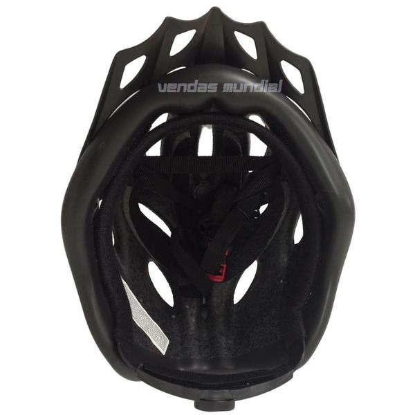 Imagem de Capacete Ciclismo Feminino Masculino Bike Ptk Ajustável Com Viseira + Par de Luvas