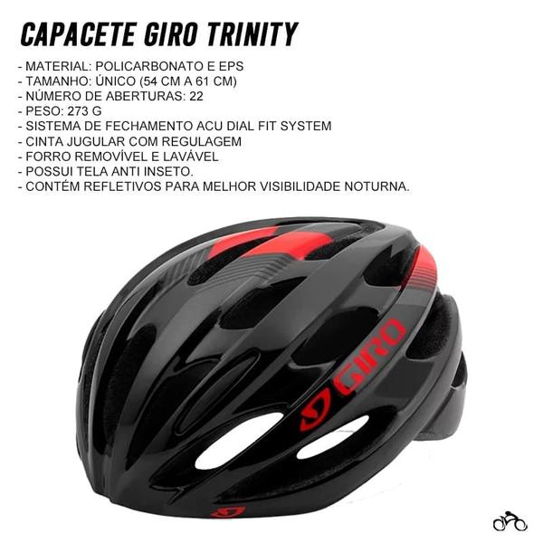 Imagem de Capacete Ciclismo Giro Trinity Bicicleta Mtb Speed