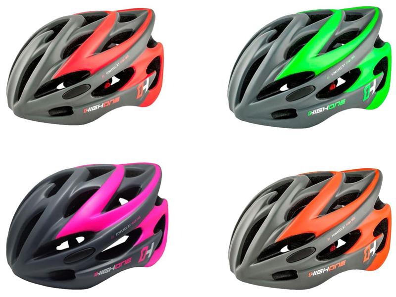 Imagem de Capacete ciclismo high one volcano com pista de led