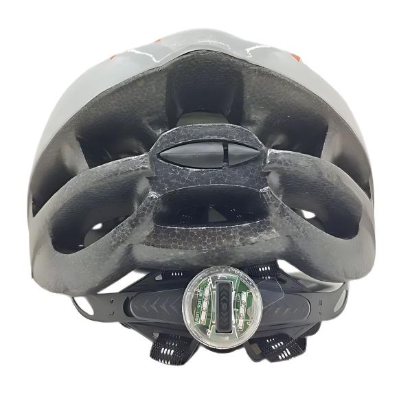 Imagem de Capacete Ciclismo Mtb Sinalizador Led Vermelho Branco Bicicleta