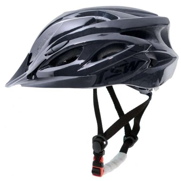 Imagem de Capacete Ciclismo Tsw Bike Mtb Com Sinalizador De Led + Óculos Esporte + Par De Luvas