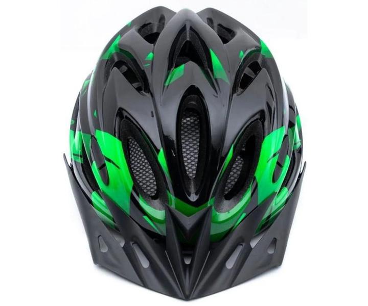 Imagem de Capacete Ciclismo Tsw Bike Mtb Com Sinalizador De Led + Óculos Esporte + Par De Luvas