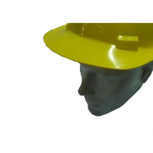 Imagem de Capacete Com Carneira Ledan Plastico Amarelo 2531