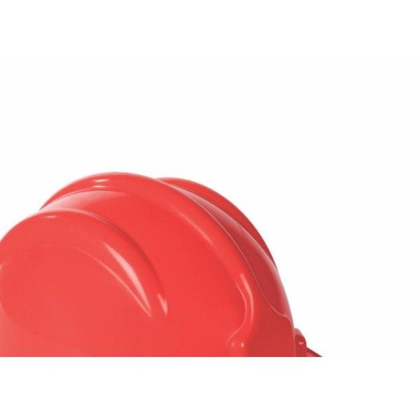 Imagem de Capacete Com Carneira Plastcor Plastico Vermelho