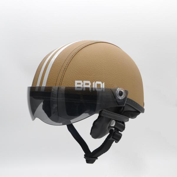 Imagem de Capacete Coquinho Br 101 Creme Fume Pp - Scooter/Bike