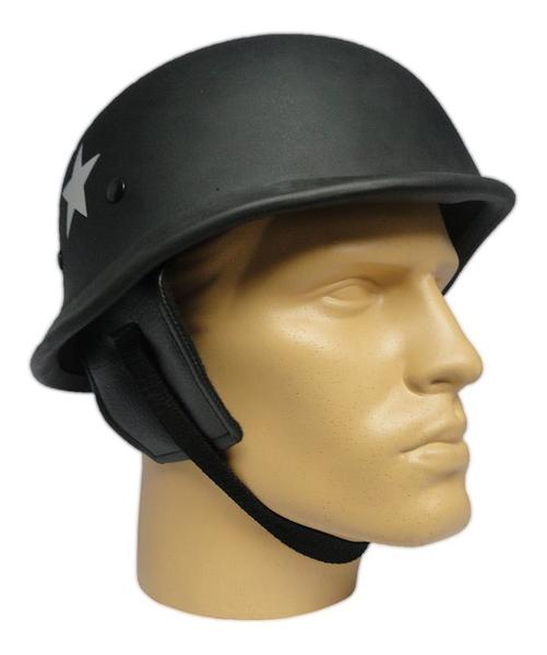 Imagem de Capacete coquinho estilo militar Preto Scooter Elétrica Moto M34004