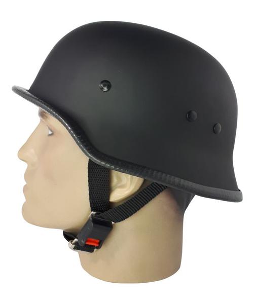 Imagem de Capacete coquinho estilo militar Preto Scooter Elétrica Moto M34032