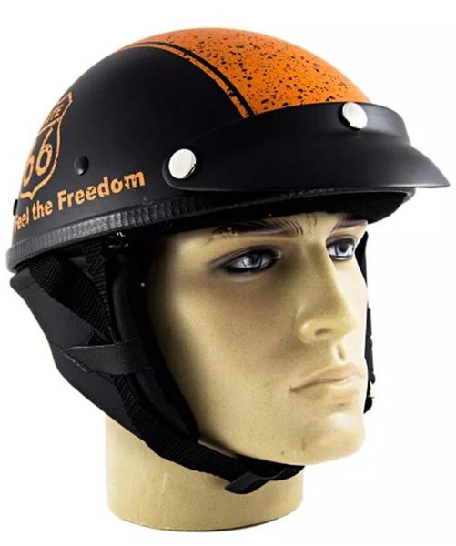 Imagem de Capacete Custom Classic Route 66 Feel The Freedom Ccc020