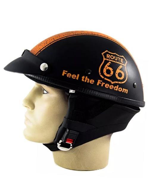 Imagem de Capacete Custom Classic Route 66 Feel The Freedom Ccc020